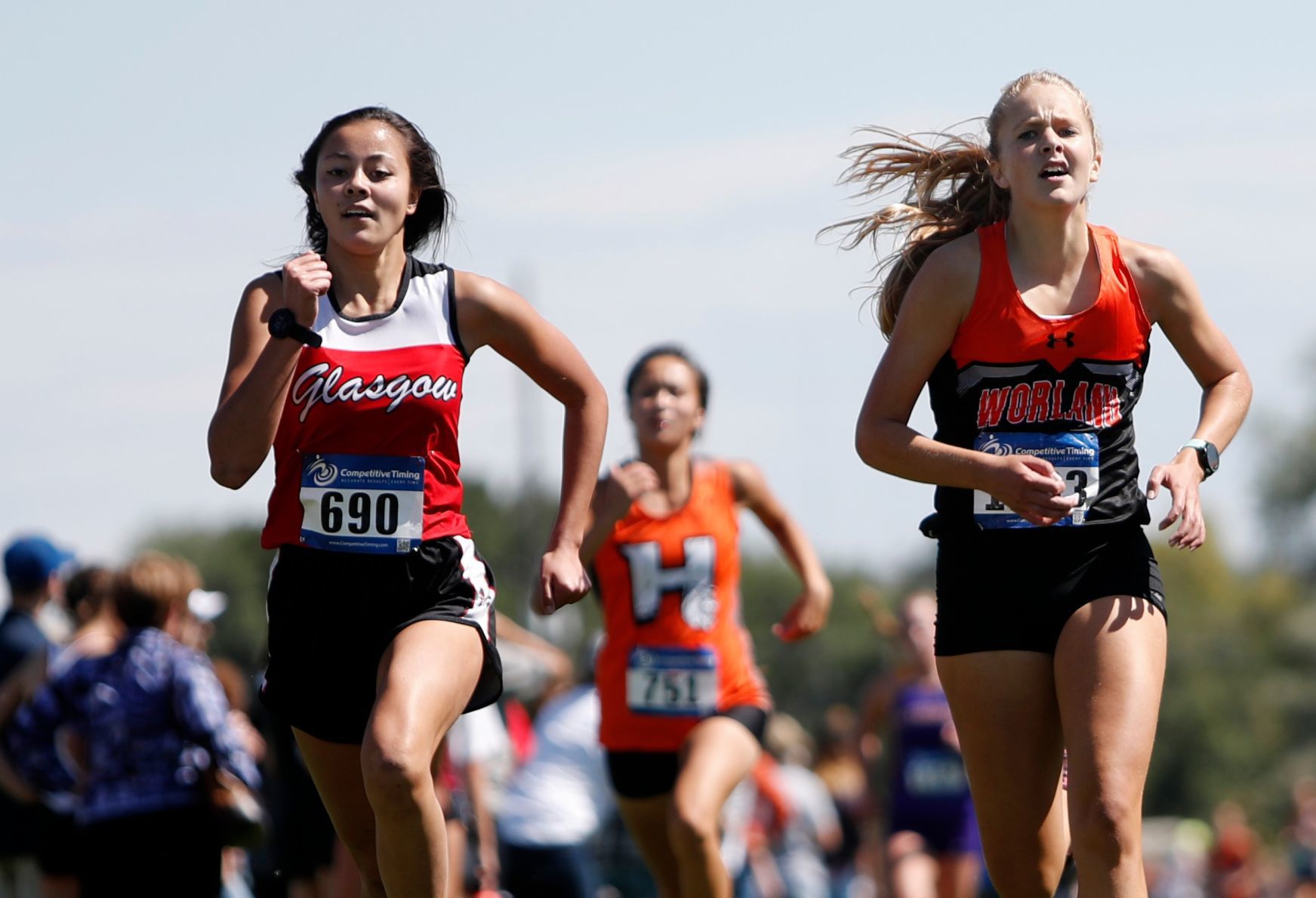 Glasgow's Iris McKean and Worland's Lindsey Holiday